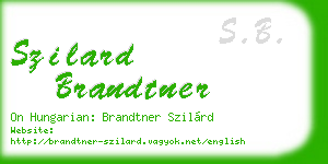 szilard brandtner business card
